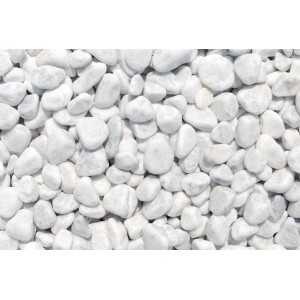 Weiße Marmor Zierkiesel Carrara, 25-40 mm, im Big-Bag (1000 kg).