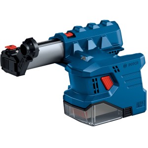 Bosch Professional GDE 18V-12 Akku-Sauger mit SDS Plus Aufnahme in Blau.