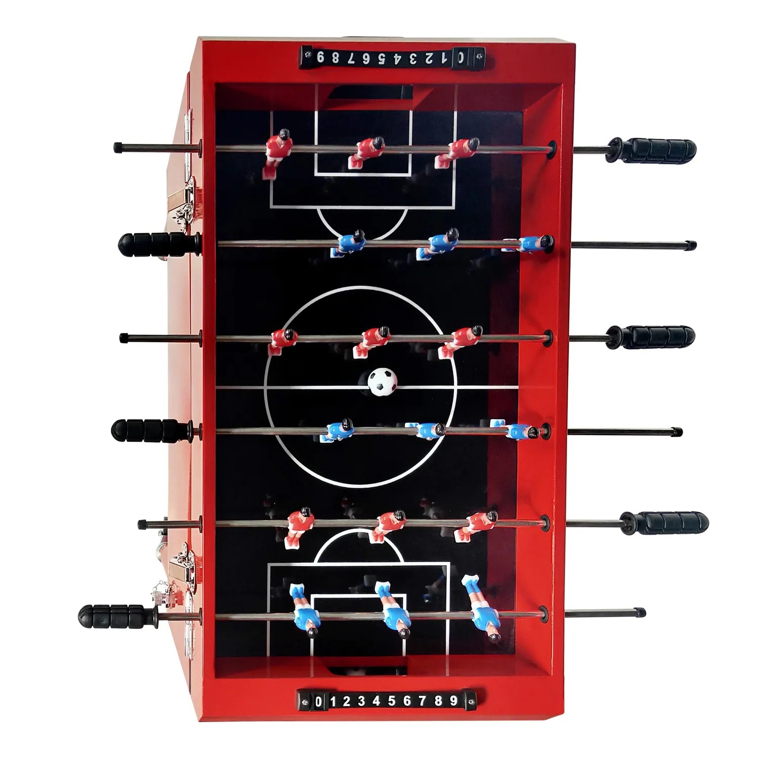 Axi Kühlwagen mit Tischfußball in Rot, 65 l. Kühlbox mit integriertem Tischkicker.