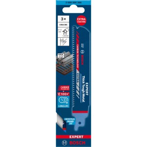 Bosch Expert S 955 CHC Säbelsägeblatt für dickes Metall, 3er-Pack.