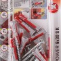 Fischer Duopower 6x30 S K NV Dübel, Set mit Dübeln und Schrauben in Kunststoffverpackung.