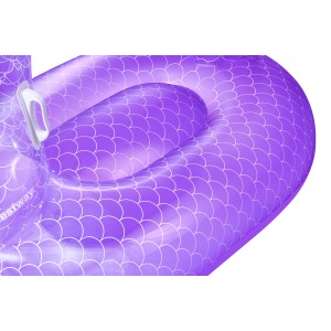 Bestway Schwimmtier Royal Seahorse, lila, mit Haltegriffen, für Kinder.