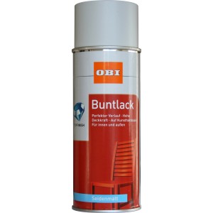 OBI Buntlack Spray RAL 7035 Lichtgrau seidenmatt 400 ml