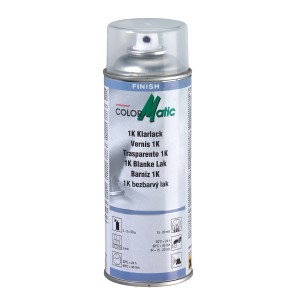 ColorMatic 1K Klarlack Spraydose, 400ml, für Lackreparatur und Karosseriearbeiten.
