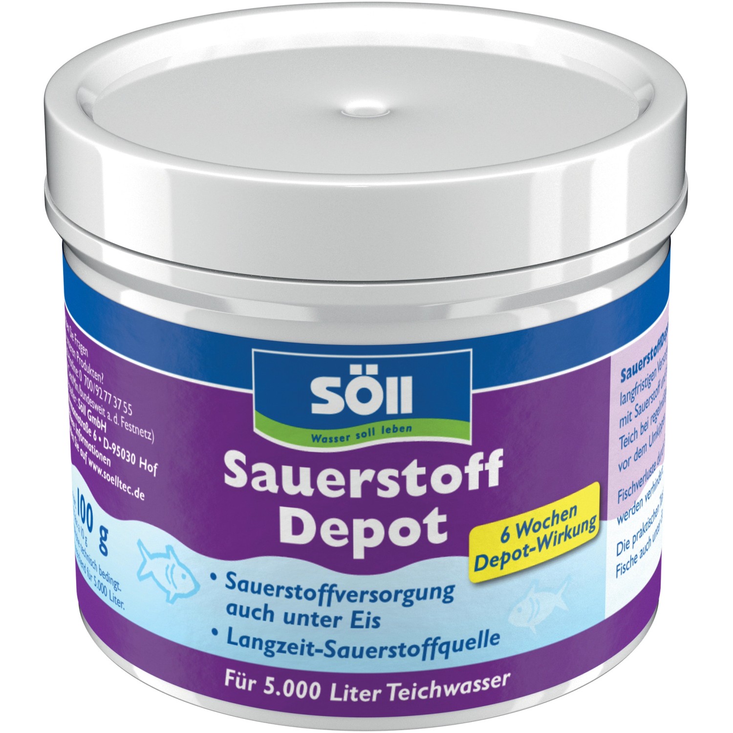 Söll Sauerstoff Depot-Tabs, 10 Stück, für die Teichpflege und Sauerstoffversorgung im Gartenteich.
