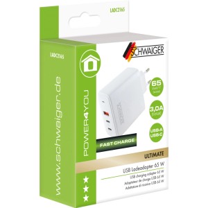 Schwaiger Ladegerät LADC2165 Schwarz 230 V