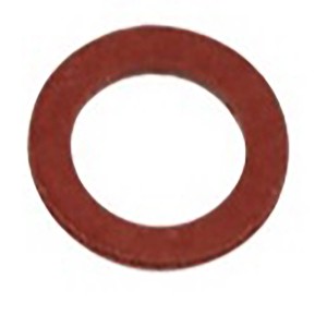 Rote Kirchhoff Vulkanfiber Dichtung, 9x14x1,5 mm, 4er-Set für Verschraubungen.