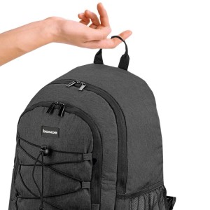 Bomoe IceBreezer KR50 Kühlrucksack, 35 Liter, anthrazit. Kühltasche mit Reißverschluss und Netzfächern.