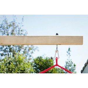 Winnetoo Schaukelhaken aus verzinktem Metall mit Karabiner zur sicheren Schaukelbefestigung.