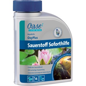 Oase AquaActiv OxyPlus Sauerstoff Soforthilfe 500ml für den Teich. Hilft bei Sauerstoffmangel.