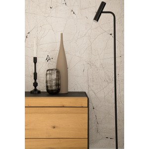 Schöner Wohnen Vliestapete 2 DD Steinoptik Beige, Detailaufnahme der Fototapete im Wohnraum.