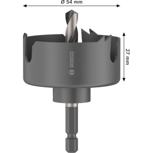 Bosch Lochsäge Wood and Drywall mit Aufsteckhalter Ø 54 mm x 27 mm Grau