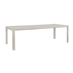 Beiger Bizzotto Ausziehtisch Kiplin, 180/240 cm, ideal für Garten und Terrasse.