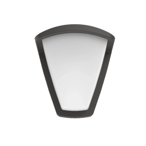 Anthrazitfarbene Philips Kiskadee Außenwandleuchte, modernes Design für den Außenbereich.