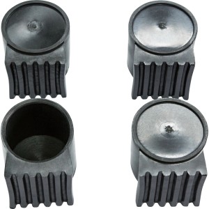 Fußkappen für Palmdale Schwingliege, 4er-Set, aus Kunststoff.