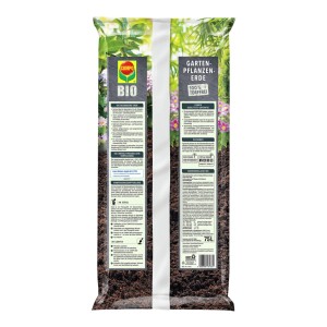 Sack COMPO BIO Garten-Pflanzerde, 75 l, torffrei, für Stauden, Büsche und Bäume.