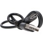 Schwarzes USB-Kabel (USB-A auf USB-C) für LED's Work Stirnlampe.