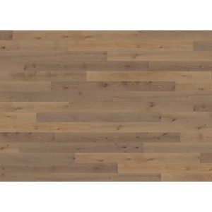 Living by Haro Parkett Landhausdiele Eiche Samtbraun, strukturiertes Holzmuster.