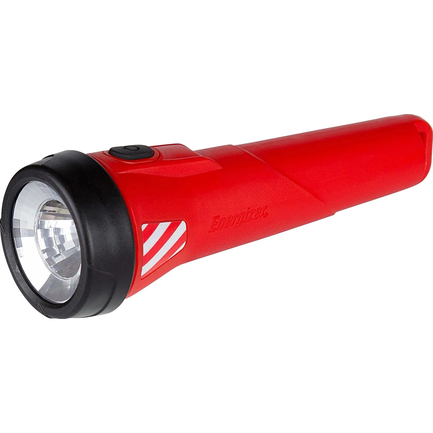 Rote Energizer Waterproof Taschenlampe mit Batterien. Wasserdicht, ideal für Outdoor & Notfälle.