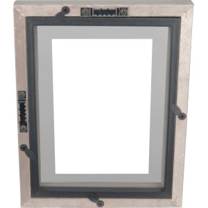 Beiger Bilderrahmen in Samtoptik, Modern Antique, 10x15 cm, mit Aufhängung.