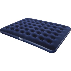 Blaues Bestway Gästebett, 203x152x22cm, beflockte Oberfläche, ideal für Camping & Gäste.