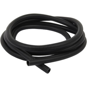 Schwarzer Las Marderschutzschlauch aus Kunststoff, ca. 2 m lang, zum Schutz vor Marderbissen.