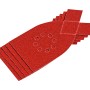 LUX Schleifstreifen K80, 5er-Pack für Mausschleifer, zum Schleifen von Holz und Metall.
