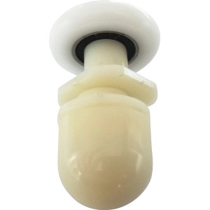 Einzelrolle für Duschkabinen, 4er-Set, geeignet für 4 mm Glasstärke.