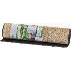 Heissner Steinfolie, 60x250cm, gerollt. Teichfolie mit Steinoberfläche für naturnahe Teichgestaltung.