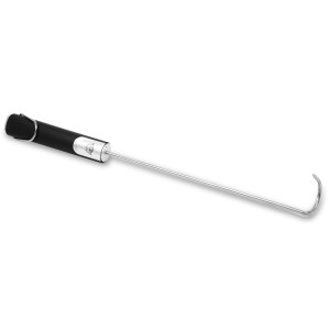 Pit Boss BBQ Pig Tail Grillwender mit schwarzem Soft-Touch-Griff und Edelstahlhaken.
