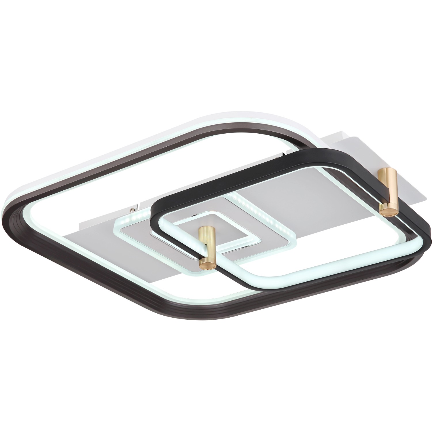 Moderne LED-Deckenleuchte Ani, weiß matt, mit rechteckigem Design für Wohnräume.