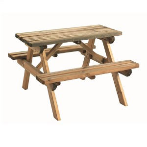 Soulet Picknicktisch Wapiti aus FSC®-Holz, 90x62x57 cm, für Kinder.