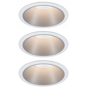 Paulmann LED-Einbauleuchte Cole 3 x 6,5 W Weiß-Silber matt