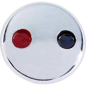 Indexpunkt für baliv Küchenarmatur KI-1010, Chrom-Kunststoff mit rot-blauer Markierung.