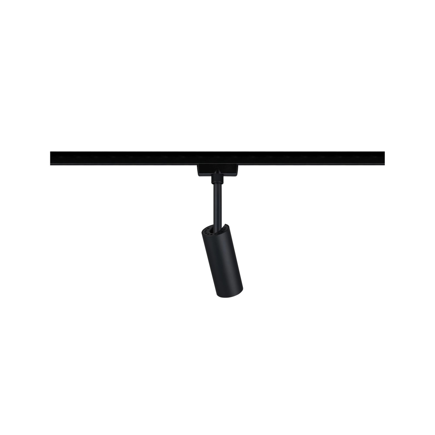 URail LED-Spot Tubo, schwarz matt/chrom, 4,5W, 4000K. Schienensystem Leuchte für flexible Beleuchtung.