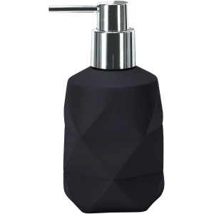 Schwarzer Kleine Wolke Seifenspender Crackle mit 3D-Struktur und Chrom-Pumpe.