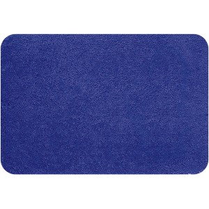 Marineblauer Spirella Badteppich Highland, 60x90 cm, aus flauschiger Mikrofaser.