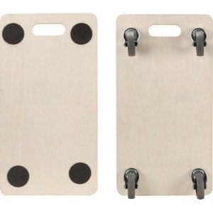 Toolland Transportroller, rechteckig, 560x300mm, Traglast 150kg, mit 4 Lenkrollen und Gummipads.