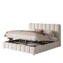 okwish Polsterbett 160x200cm mit Großem Stauraum Schlafzimmer Weiß ohne Matratze_10