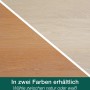 Bona Home Parkett-Öl: Vergleich der Farben Natur und Weiß auf Holzboden.