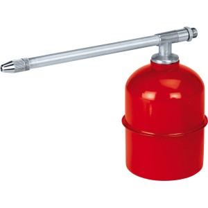 Einhell Ausblaspistole mit rotem Behälter aus dem 5-tlg. Druckluftset Profi.