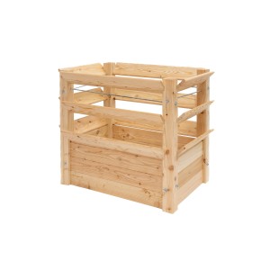 Westmann Hochbeet Premium XL aus Lärchenholz, naturbelassen, für Garten und Balkon.