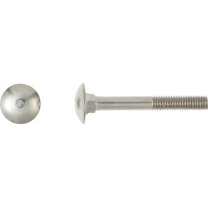 LUX Schlossschraube M6 x 60 mm Edelstahl Teilgewinde 50 Stück