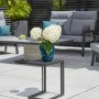 Rechteckiger, anthrazitfarbener Siena Garden Gartentisch Ramo, 33,5x40cm, ideal für Balkon und Terrasse.