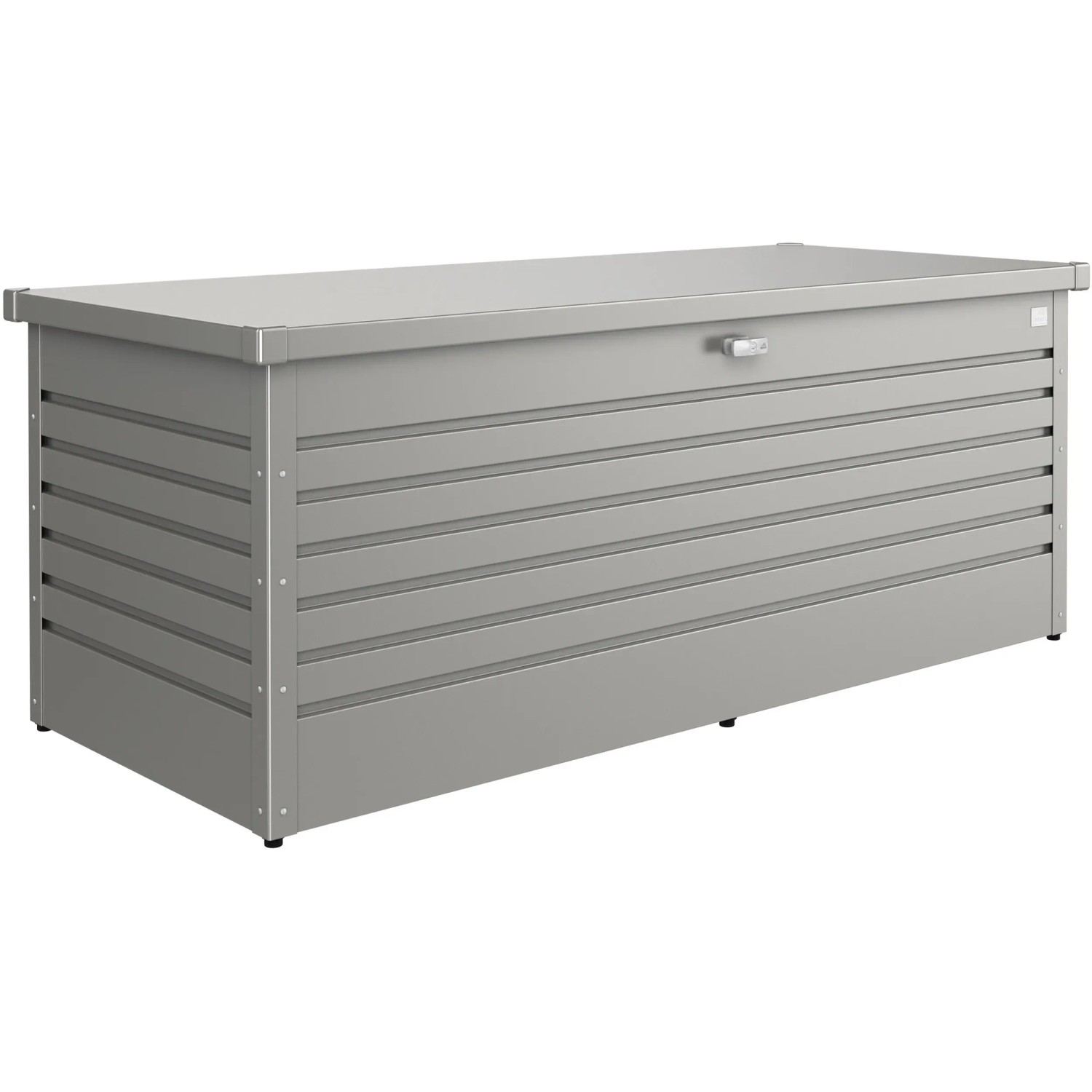 Biohort Freizeitbox 180, Quarzgrau-Metallic, Universalbox für Gartenutensilien.