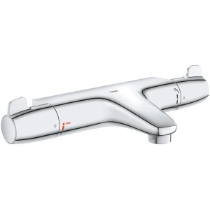 Grohe Grohtherm Special Thermostat-Wannenbatterie in Chrom, ohne Abdeckung.