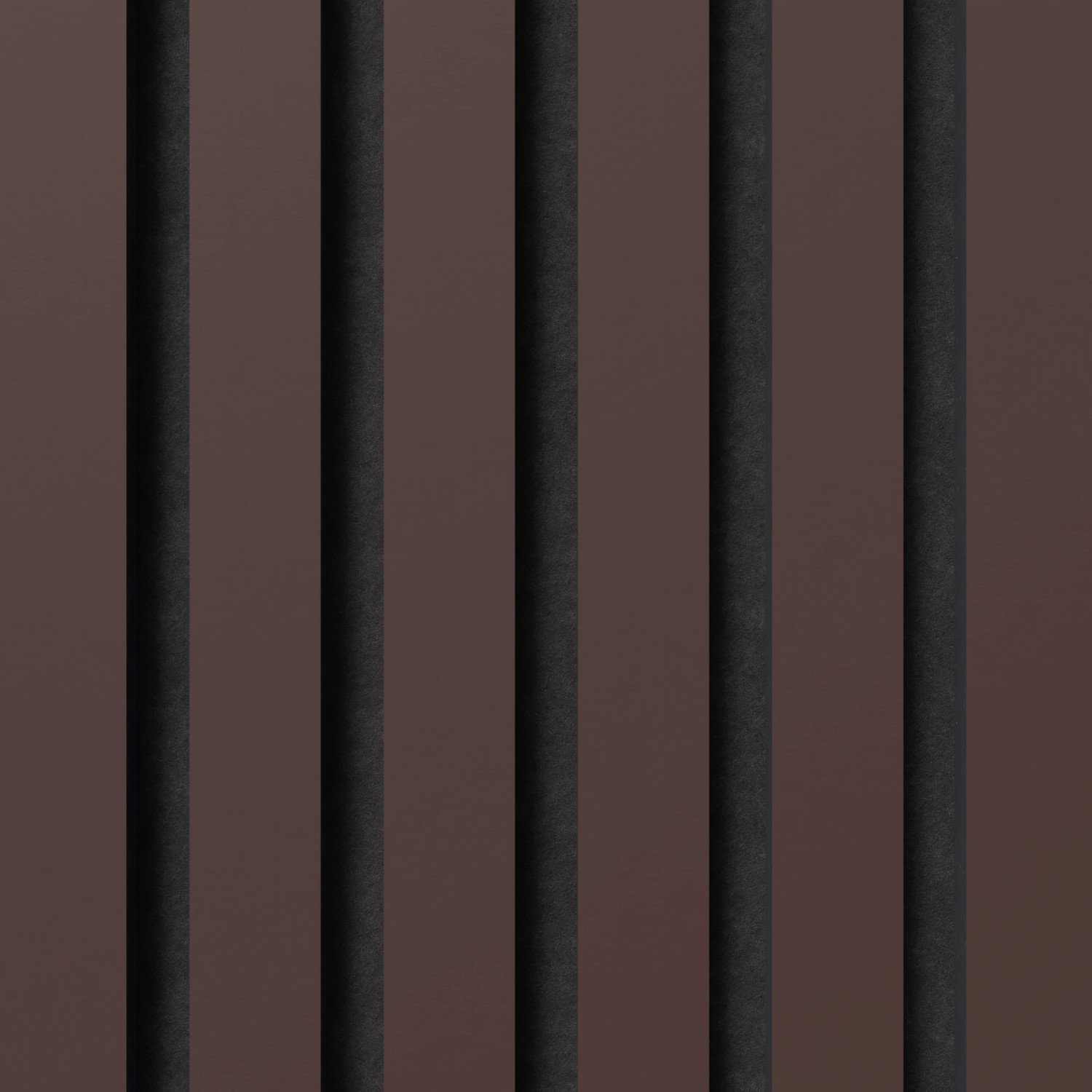 Akustikpaneel Lino Burgundy mit schwarzen Filzstreifen für Wand & Decke, 60x120cm (2 Stk.)