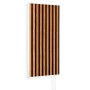 Könighaus Infrarotheizung Holzpaneel Ambient Edition 1.000 W, weiße Umrandung, Holz-Rippen Design.