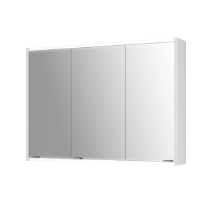 Jokey Spiegelschrank Batu, 100 cm, weiß hochglanz mit LED-Beleuchtung. Badmöbel für Ihr Badezimmer.