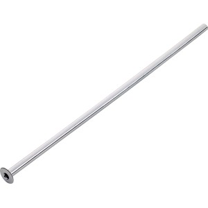 Chrom-Kupferanschlussrohr, Ø 8 mm x 300 mm, für Sanitärinstallationen.